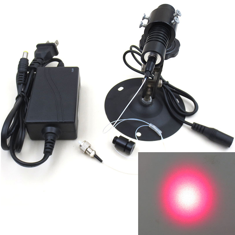 650nm 100mW Singlemode Fiber Ouput Laser Module Dot Red Laser Positioning